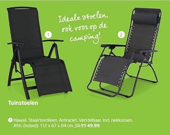 Aanbiedingen Tuinstoelen hawaii. staal - textileen - Huismerk - Formido - Geldig van 01/05/2017 tot 14/05/2017 bij Formido