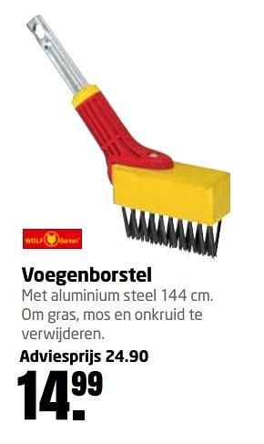 Aanbiedingen Voegenborstel met aluminium - Wolf Garten - Geldig van 01/05/2017 tot 14/05/2017 bij Formido