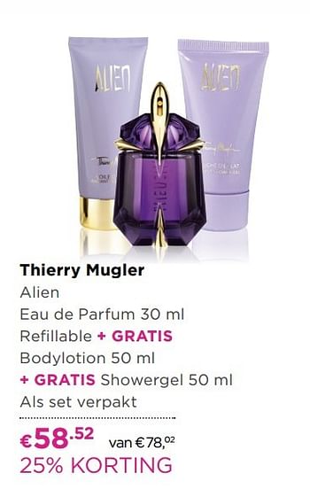Aanbiedingen Thierry mugler alien eau de parfum - Thierry Mugler - Geldig van 01/05/2017 tot 14/05/2017 bij Ici Paris XL