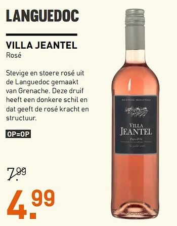Aanbiedingen Villa jeantel - Rosé wijnen - Geldig van 01/05/2017 tot 14/05/2017 bij Gall & Gall