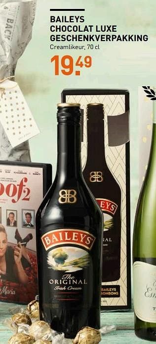 Aanbiedingen Baileys chocolat luxe geschenkverpakking - Baileys - Geldig van 01/05/2017 tot 14/05/2017 bij Gall & Gall