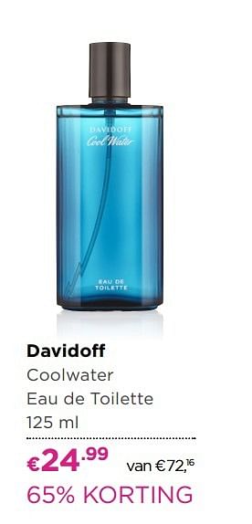 Aanbiedingen Davidoff coolwater eau de toilette - Davidoff - Geldig van 01/05/2017 tot 14/05/2017 bij Ici Paris XL