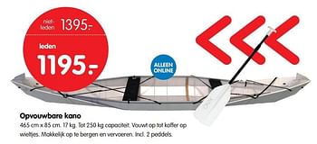 Aanbiedingen Opvouwbare kano - Huismerk - ANWB - Geldig van 08/05/2017 tot 21/05/2017 bij ANWB
