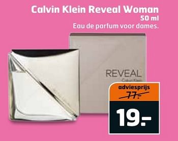 Aanbiedingen Calvin klein reveal woman - Calvin Klein - Geldig van 02/05/2017 tot 14/05/2017 bij Trekpleister