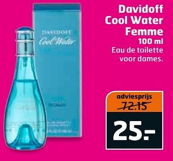 Aanbiedingen Davidoff cool water femme - Davidoff - Geldig van 02/05/2017 tot 14/05/2017 bij Trekpleister