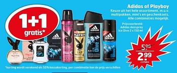 Aanbiedingen Adidas deospray ice dive - Adidas - Geldig van 02/05/2017 tot 14/05/2017 bij Trekpleister
