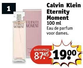 Aanbiedingen Calvin klein eternity moment - Calvin Klein - Geldig van 09/05/2017 tot 14/05/2017 bij Kruidvat