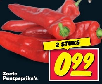 Aanbiedingen Zoete puntpaprika`s - Huismerk - Nettorama - Geldig van 08/05/2017 tot 14/05/2017 bij Nettorama