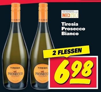 Aanbiedingen Tiresia prosecco bianco - Schuimwijnen - Geldig van 08/05/2017 tot 14/05/2017 bij Nettorama