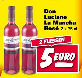 Aanbiedingen Don luciano la mancha rosé - Rosé wijnen - Geldig van 08/05/2017 tot 14/05/2017 bij Nettorama