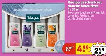 Aanbiedingen Kneipp geschenkset douche favourites - Kneipp - Geldig van 09/05/2017 tot 14/05/2017 bij Kruidvat