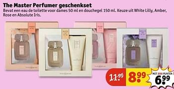 Aanbiedingen The master perfumer geschenkset - The Master Perfumer - Geldig van 09/05/2017 tot 14/05/2017 bij Kruidvat