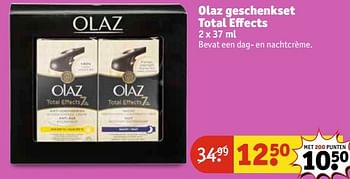 Aanbiedingen Olaz geschenkset total effects - Olaz - Geldig van 09/05/2017 tot 14/05/2017 bij Kruidvat