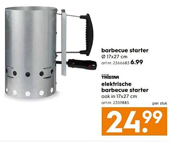 Aanbiedingen Elektrische barbecue starter - Tristar - Geldig van 06/05/2017 tot 14/05/2017 bij Blokker