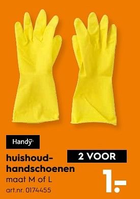 Aanbiedingen Handy huishoudhandschoenen - Handy - Geldig van 06/05/2017 tot 14/05/2017 bij Blokker