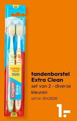 Aanbiedingen Tandenborstel extra clean - Colgate - Geldig van 06/05/2017 tot 14/05/2017 bij Blokker
