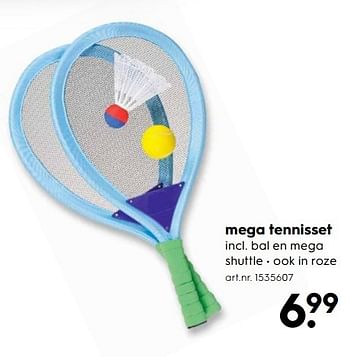 Aanbiedingen Mega tennisset - Huismerk - Blokker - Geldig van 06/05/2017 tot 14/05/2017 bij Blokker