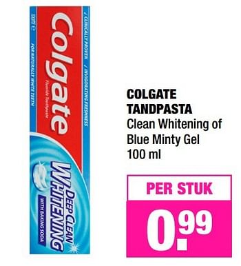 Aanbiedingen Colgate tandpasta - Colgate - Geldig van 08/05/2017 tot 21/05/2017 bij Big Bazar