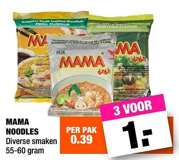 Aanbiedingen Mama noodles - Mama - Geldig van 08/05/2017 tot 21/05/2017 bij Big Bazar