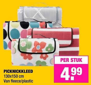 venijn vloeistof cap Huismerk - Big Bazar Picknickkleed - Promotie bij Big Bazar