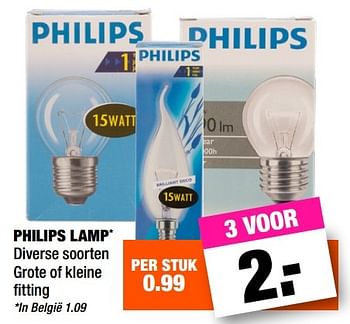 Aanbiedingen Philips lamp - Philips - Geldig van 08/05/2017 tot 21/05/2017 bij Big Bazar