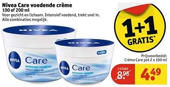 Aanbiedingen Crème care - Nivea - Geldig van 09/05/2017 tot 14/05/2017 bij Kruidvat
