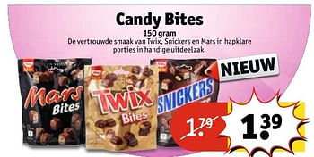 Aanbiedingen Candy bites - Huismerk - Kruidvat - Geldig van 09/05/2017 tot 14/05/2017 bij Kruidvat