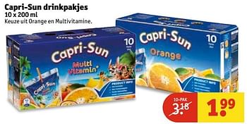 Aanbiedingen Capri-sun drinkpakjes - Capri-Sun - Geldig van 09/05/2017 tot 14/05/2017 bij Kruidvat