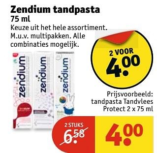 Aanbiedingen Tandpasta tandvlees - Zendium - Geldig van 09/05/2017 tot 14/05/2017 bij Kruidvat