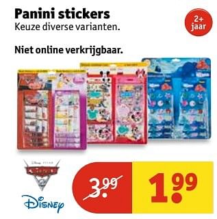 Aanbiedingen Panini stickers - Disney - Geldig van 09/05/2017 tot 14/05/2017 bij Kruidvat