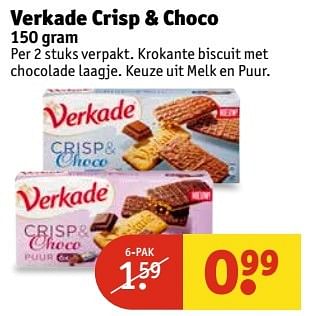 Aanbiedingen Verkade crisp + choco - Verkade - Geldig van 09/05/2017 tot 14/05/2017 bij Kruidvat