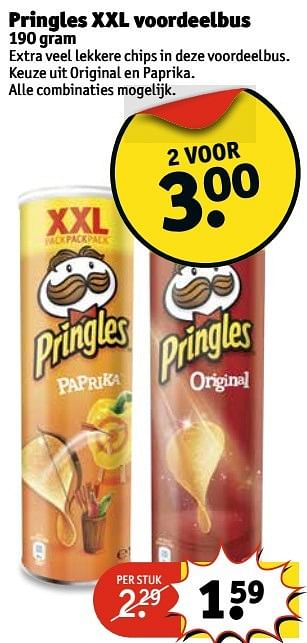Aanbiedingen Pringles xxl voordeelbus - Pringles - Geldig van 09/05/2017 tot 14/05/2017 bij Kruidvat