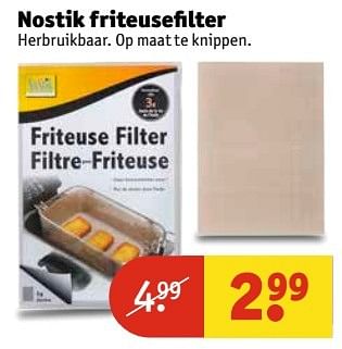 Aanbiedingen Nostik friteusefilter - Huismerk - Kruidvat - Geldig van 09/05/2017 tot 14/05/2017 bij Kruidvat