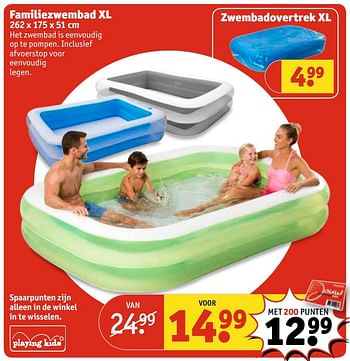 Aanbiedingen Familiezwembad - Huismerk - Kruidvat - Geldig van 09/05/2017 tot 14/05/2017 bij Kruidvat