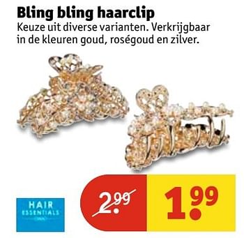 Aanbiedingen Bling bling haarclip - Huismerk - Kruidvat - Geldig van 09/05/2017 tot 14/05/2017 bij Kruidvat