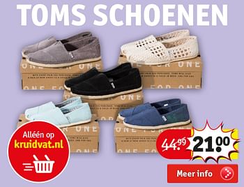 Aanbiedingen Toms schoenen - Toms - Geldig van 09/05/2017 tot 14/05/2017 bij Kruidvat