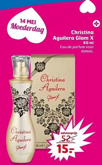 Aanbiedingen Christina aguilera glam x - Christina Aguilera - Geldig van 09/05/2017 tot 14/05/2017 bij Trekpleister