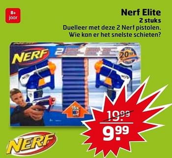 Aanbiedingen Nerf elite - Nerf - Geldig van 09/05/2017 tot 14/05/2017 bij Trekpleister