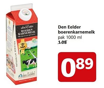 Aanbiedingen Den eelder boerenkarnemelk - Den Eelder - Geldig van 08/05/2017 tot 14/05/2017 bij Jan Linders