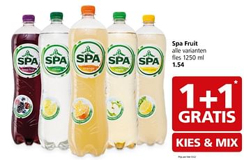 Aanbiedingen Spa fruit - Spa - Geldig van 08/05/2017 tot 14/05/2017 bij Jan Linders