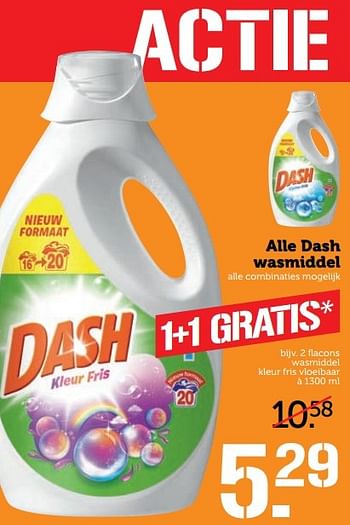 Aanbiedingen Alle dash wasmiddel - Dash - Geldig van 08/05/2017 tot 14/05/2017 bij Coop