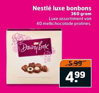 Aanbiedingen Nestlé luxe bonbons - Nestlé - Geldig van 02/05/2017 tot 14/05/2017 bij Trekpleister