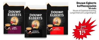 Aanbiedingen Douwe egberts koffiecapsules - Douwe Egberts - Geldig van 02/05/2017 tot 14/05/2017 bij Trekpleister