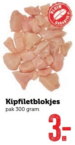 Aanbiedingen Kipfiletblokjes - Huismerk - Coop - Geldig van 08/05/2017 tot 14/05/2017 bij Coop