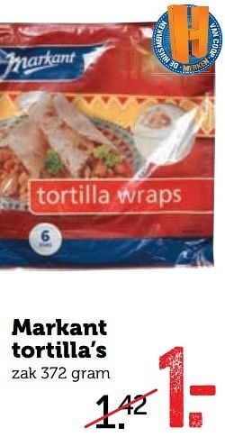 Aanbiedingen Markant tortilla`s - Markant - Geldig van 08/05/2017 tot 14/05/2017 bij Coop