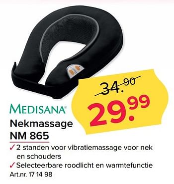 Aanbiedingen Medisana nekmassage nm 865 - Medisana - Geldig van 08/05/2017 tot 14/05/2017 bij Kijkshop