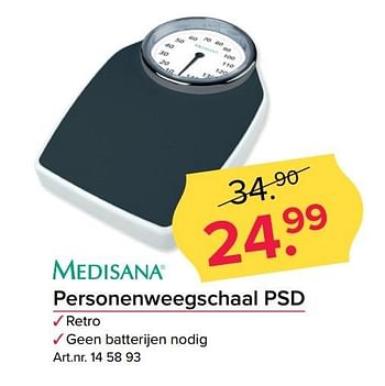 Aanbiedingen Medisana personenweegschaal psd - Medisana - Geldig van 08/05/2017 tot 14/05/2017 bij Kijkshop