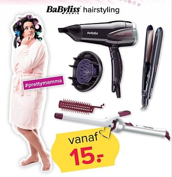 Aanbiedingen Babyliss hairstyling - Babyliss - Geldig van 08/05/2017 tot 14/05/2017 bij Kijkshop