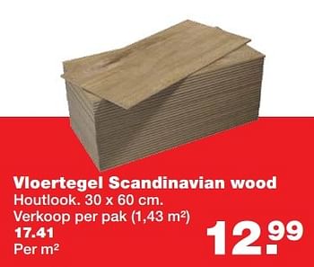 Aanbiedingen Vloertegel scandinavian wood - Wood - Geldig van 08/05/2017 tot 14/05/2017 bij Praxis