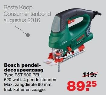 Aanbiedingen Bosch pendeldecoupeerzaag - Bosch - Geldig van 08/05/2017 tot 14/05/2017 bij Praxis